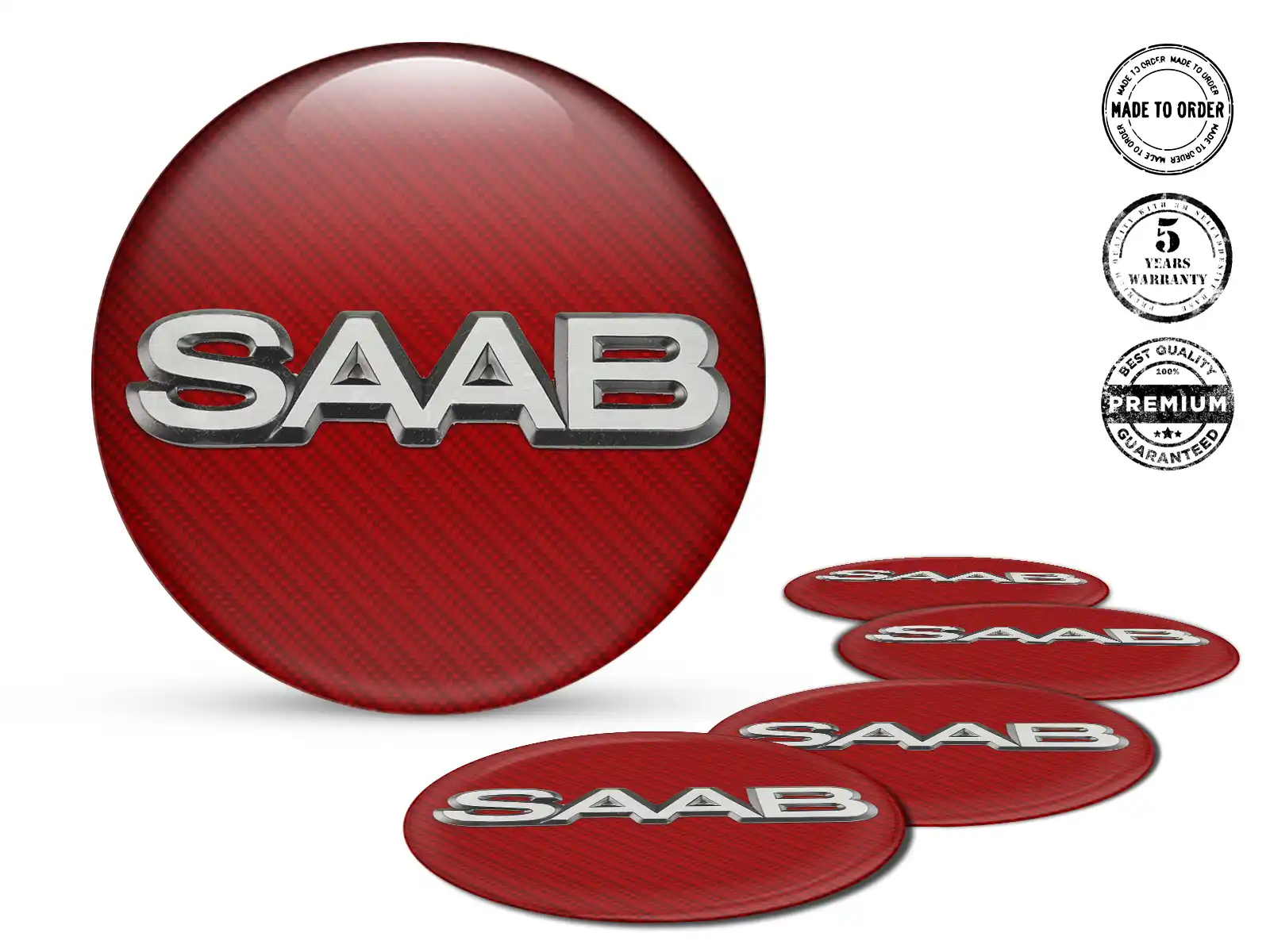 Saab Radaufkleber Ausgabe Individuelle Harzaufkleber